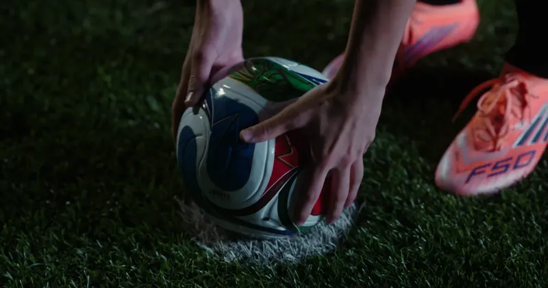 Placing the ball on the penalty spot