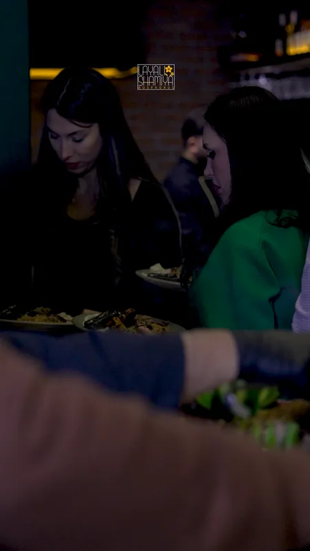 Guests at the buffet
