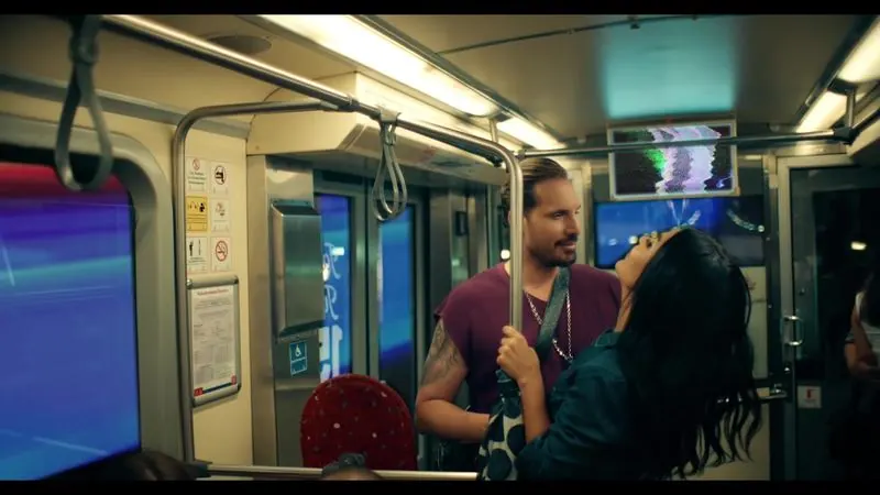 Aziz Abdo and Marianne Farah on the Istanbul tram