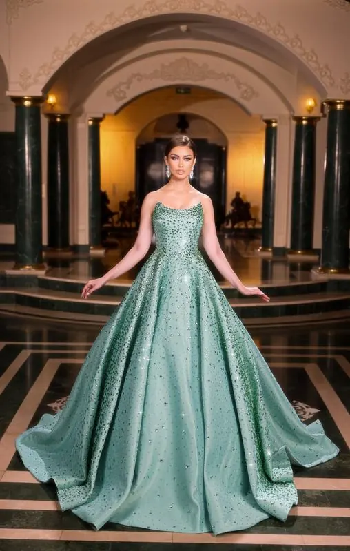 White Dream gown in a palace hall