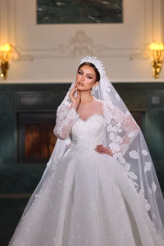 White Dream gown in a palace hall