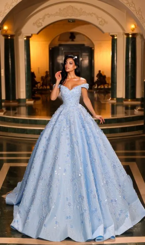 White Dream gown in a palace hall